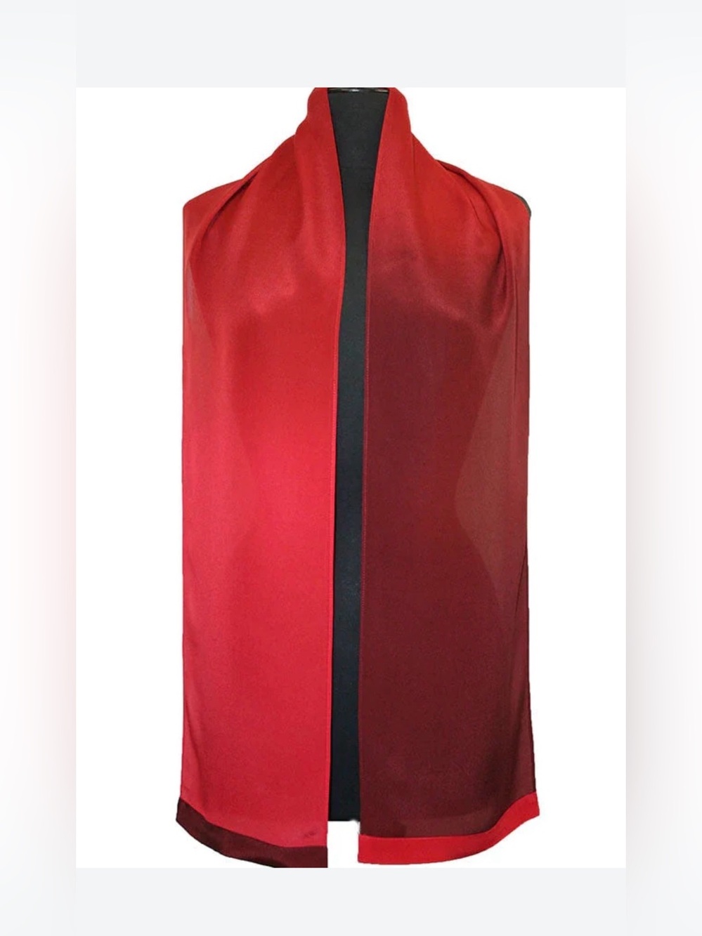 Red Ombre Silk Scarf
BY KAVITA